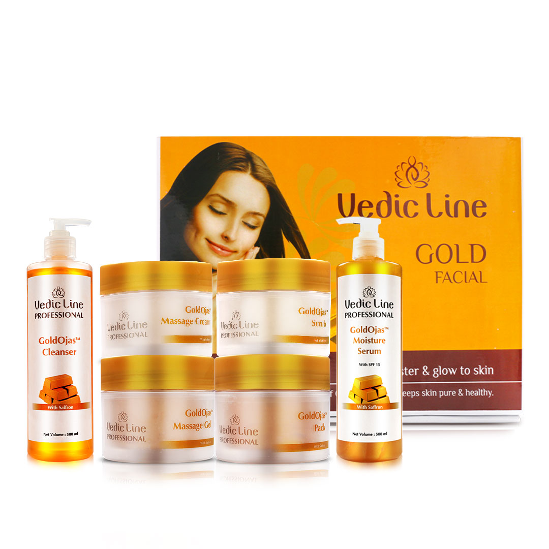 Gold-Ojus-Massage-Gel-500ml Gold facial kit & Gold Facial (Professional) | Vedicline